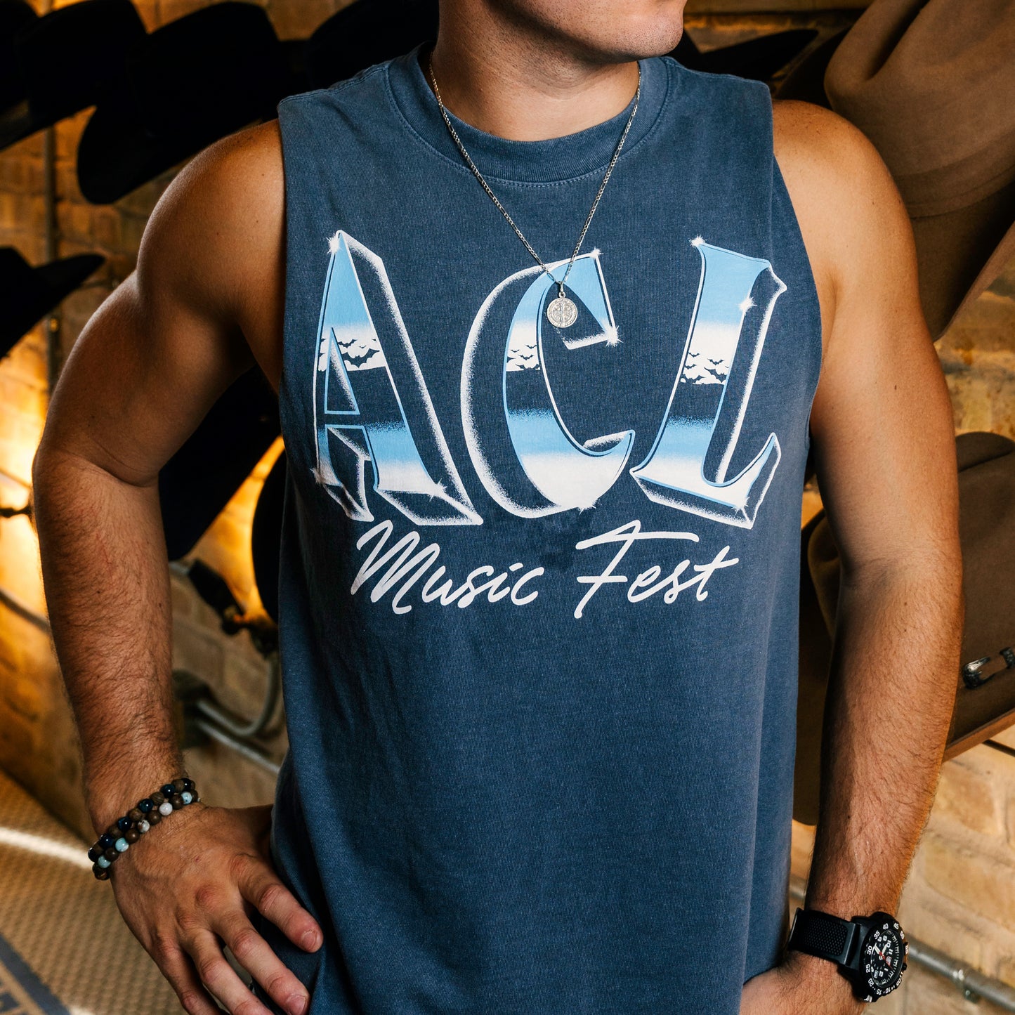 Gradient Muscle Tee