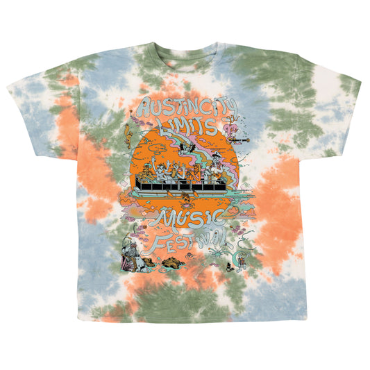 Poster Tie Dye Lineup Tee