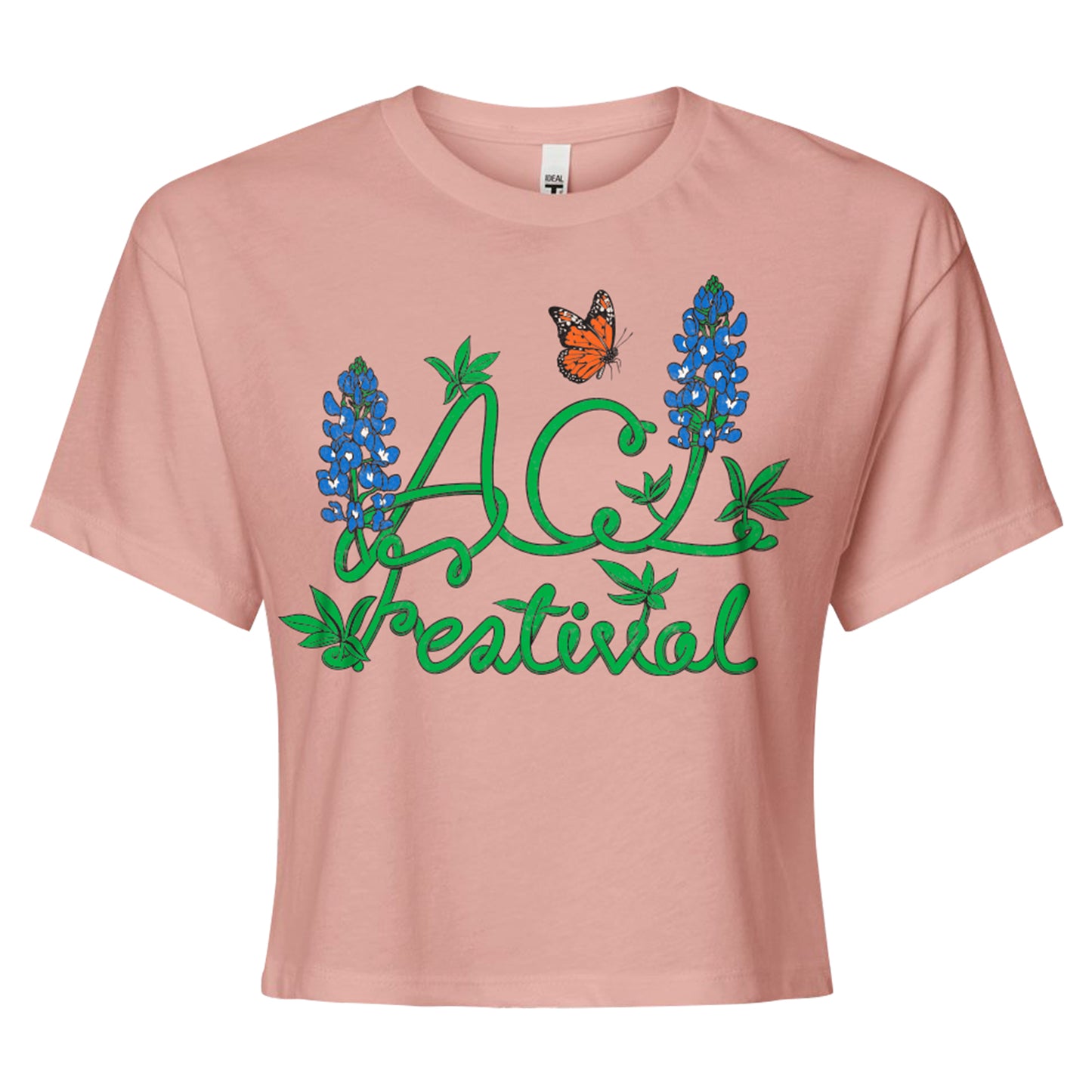 Women's Bluebonnet Lineup Crop Tee