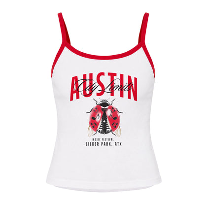Women's Ladybug Spaghetti Tank