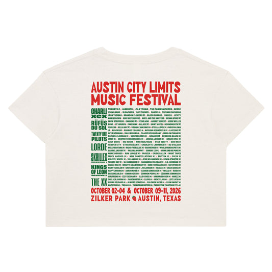 Women's Market Crop Lineup Tee